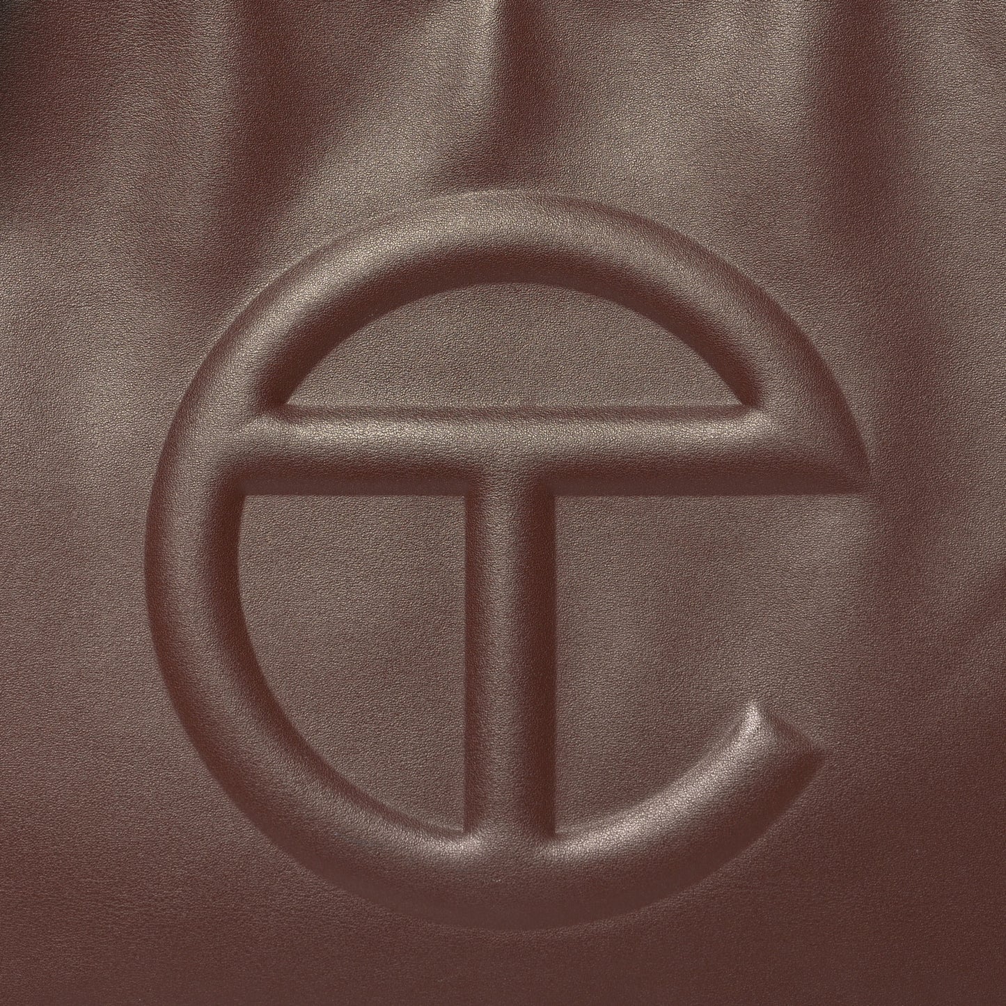 Vegan Leather Medium Shopping Bag Chocolate