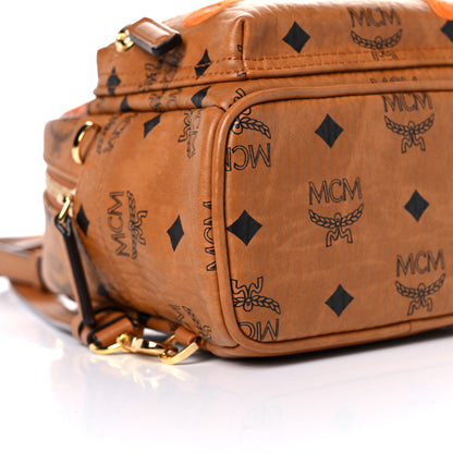 MCM Visetos X-Mini Stark Berlin Backpack Cognac 7 of 10