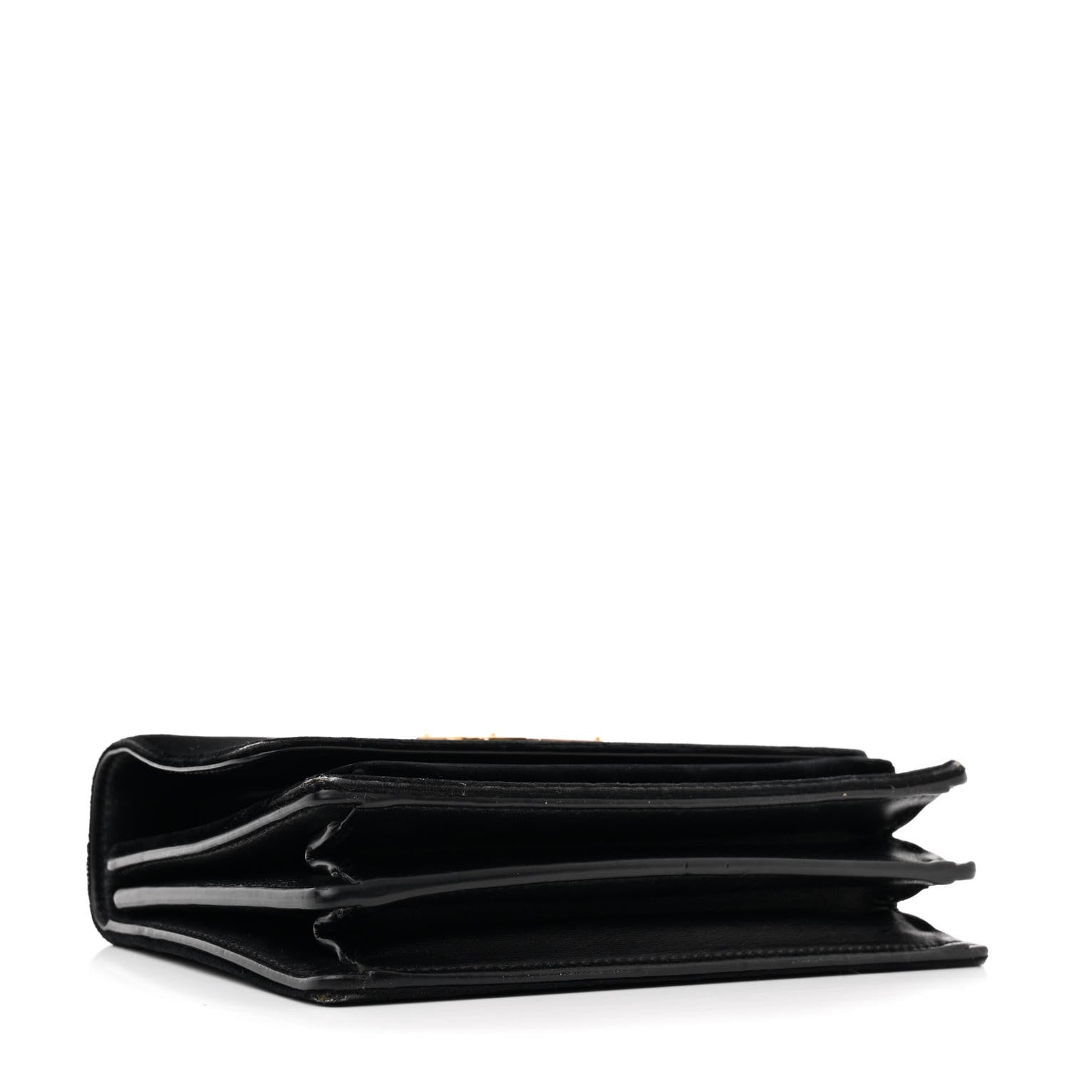 Saint Laurent Velvet Small Monogram Sunset Black 4 of 12