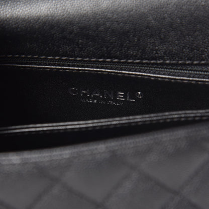 Chanel Caviar Lizard Quilted Mini Coco Handle Flap Black 6 of 10