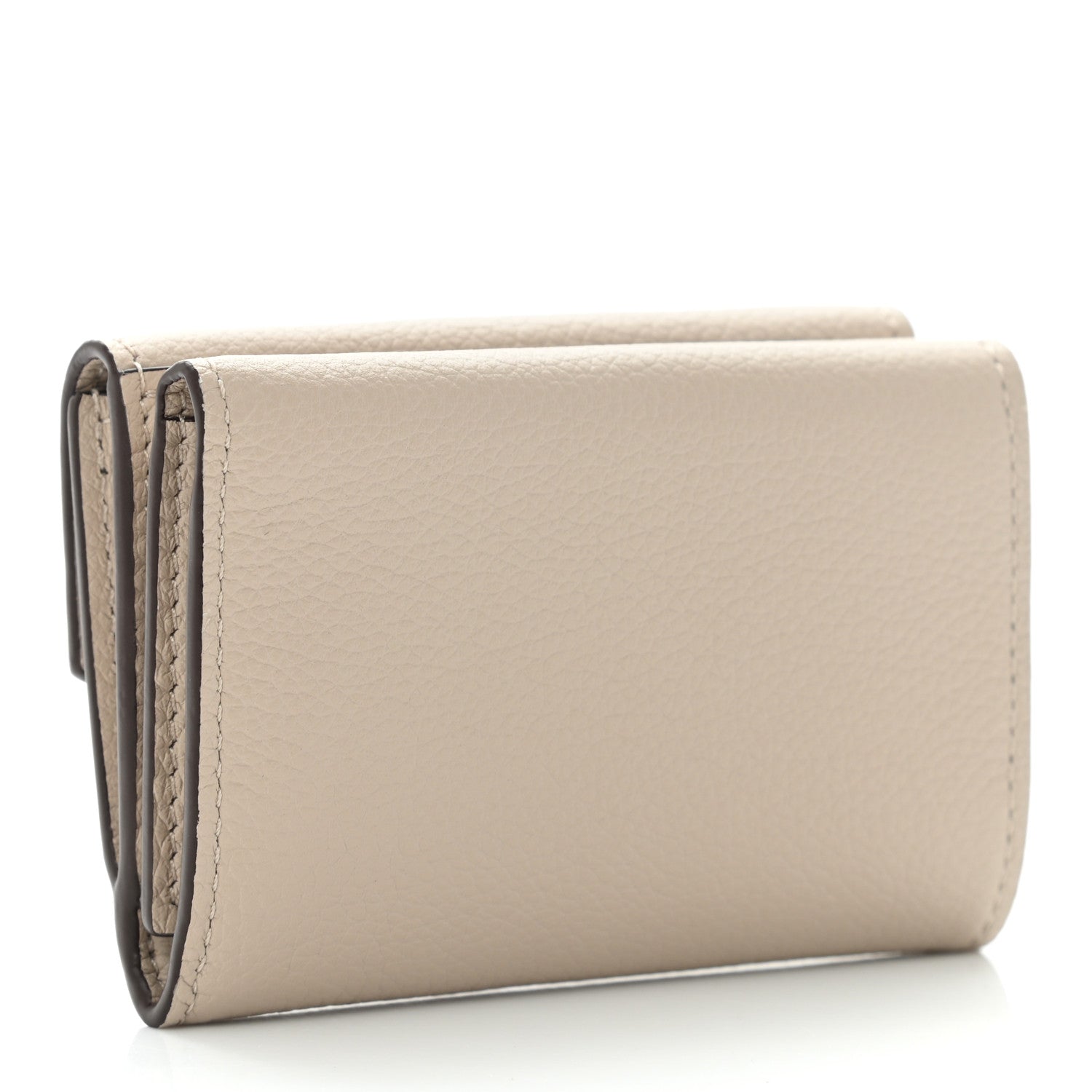 Louis Vuitton Calfskin Lockmini Wallet Greige 2 of 7
