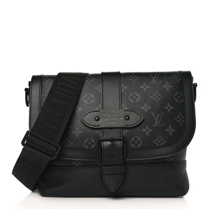 Louis Vuitton Monogram Eclipse Saumur Messenger NV Black 1 of 8