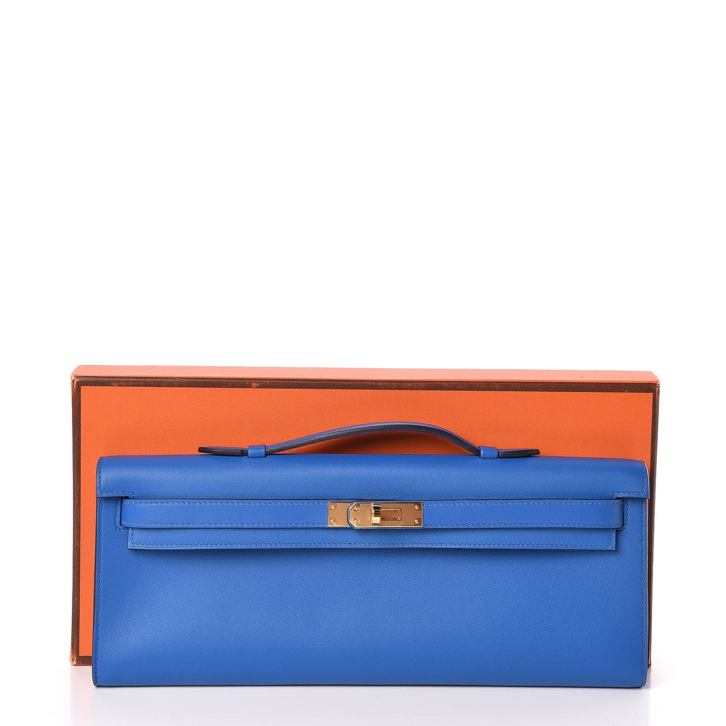 Swift Kelly Cut Clutch Pochette Bleu Zanzibar