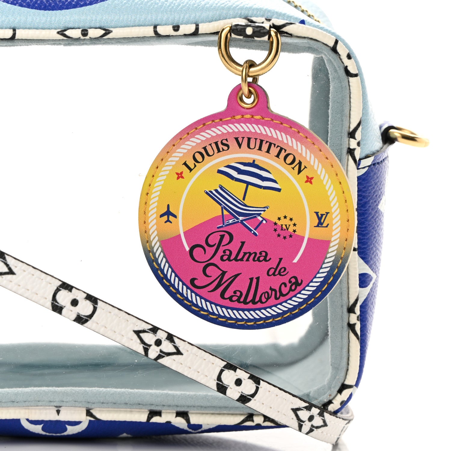 Louis Vuitton Monogram Giant Hawaii Beach Pouch Blue 8 of 11
