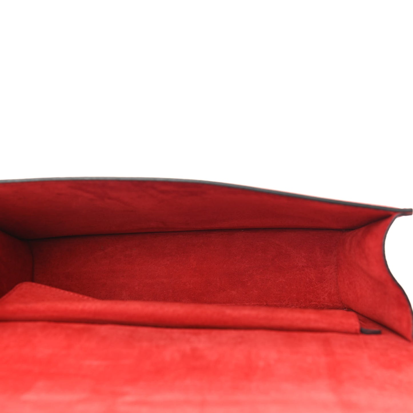 Grained Calfskin Medium Insignia Flap China Red