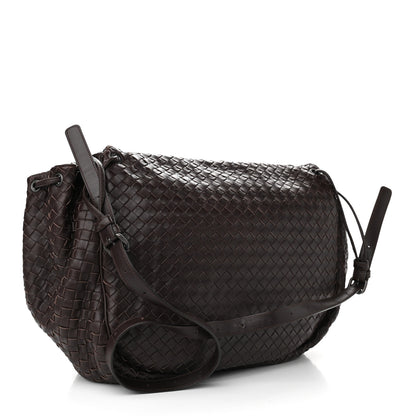 Bottega Veneta Nappa Intrecciato Messenger Bag Ebano 3 of 9