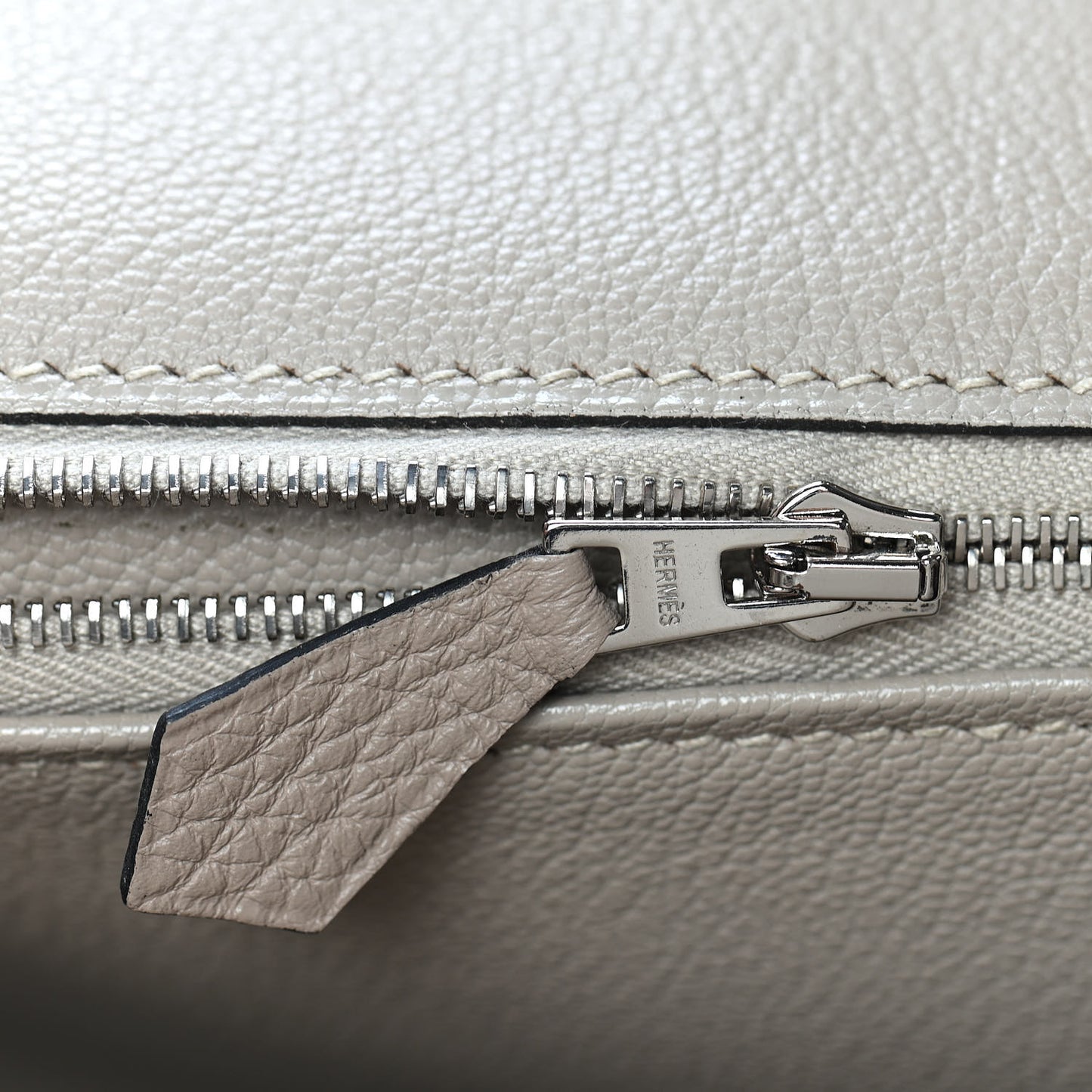 Taurillon Clemence Birkin 35 Gris Tourterelle