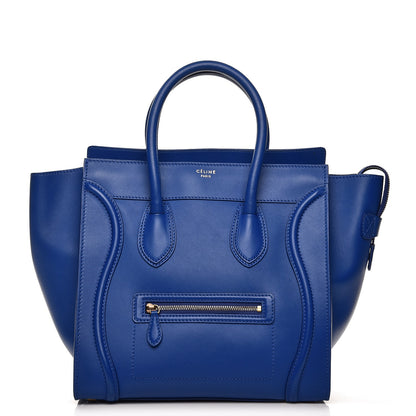 Celine Smooth Calfskin Mini Luggage Royal Blue 1 of 11