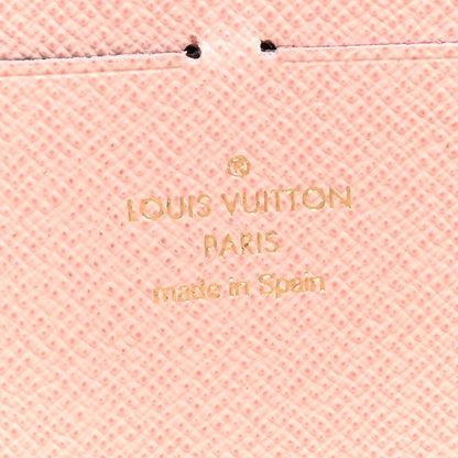 Louis Vuitton Damier Azur Clemence Wallet Rose Ballerine 6 of 9
