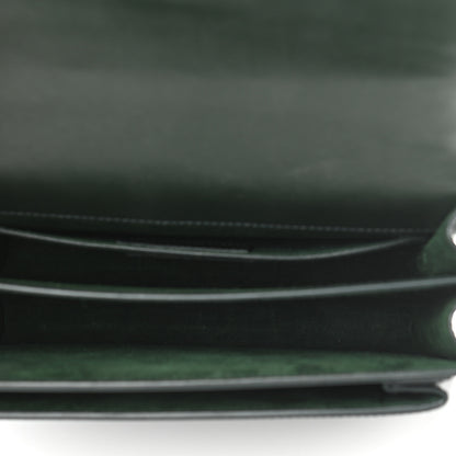 Saint Laurent Calfskin Medium Monogram Sunset New Vert Fonce 4 of 8