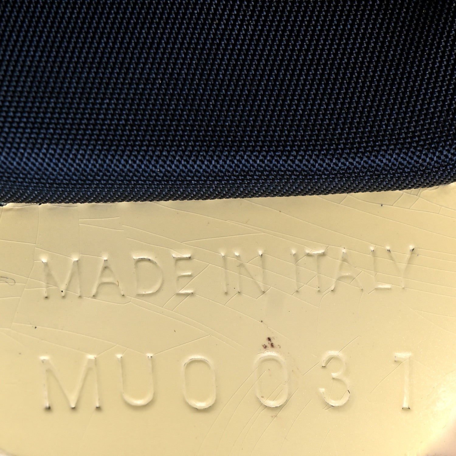 Christian Dior Denim Patent Diorella Rectangular Bag Blue 14 of 17