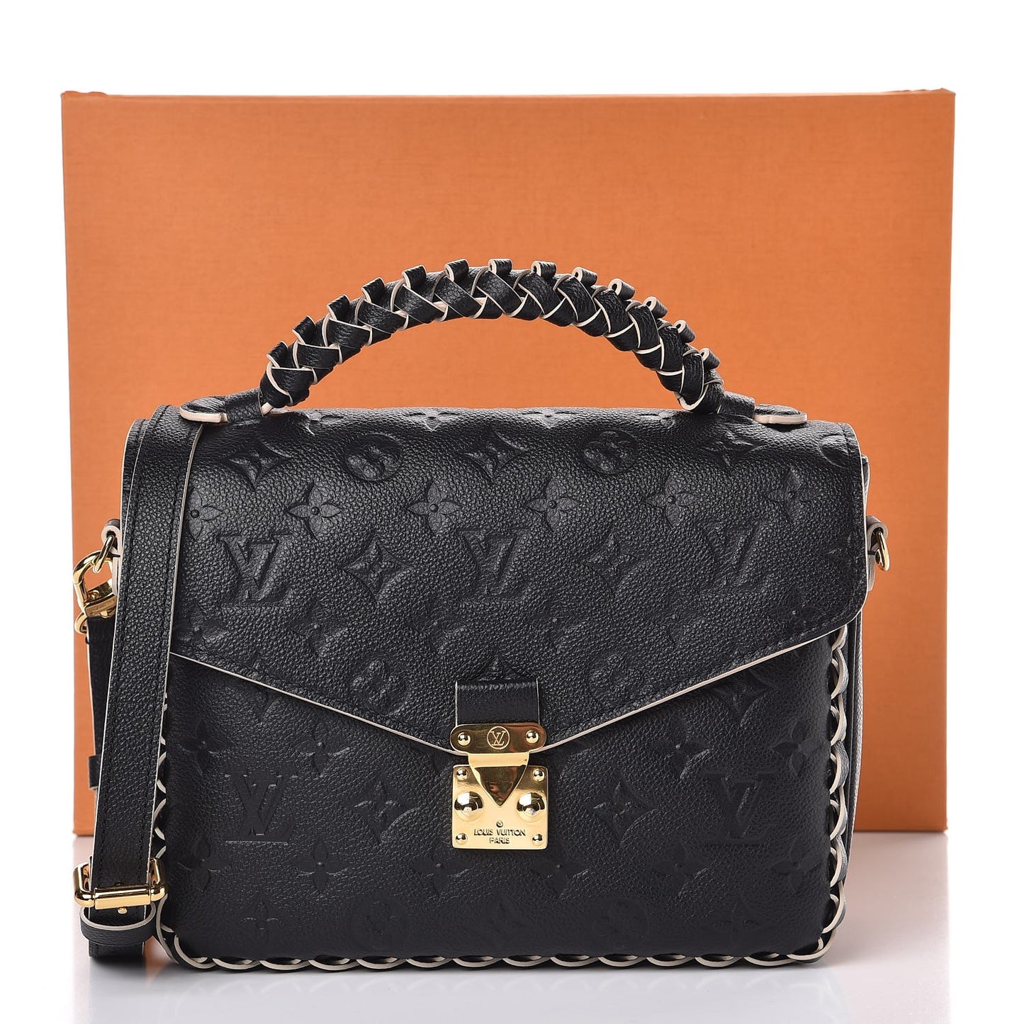 Empreinte Braided Pochette Metis Black