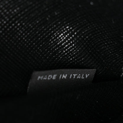 Prada Saffiano Metal Continental Flap Wallet Black 7 of 7