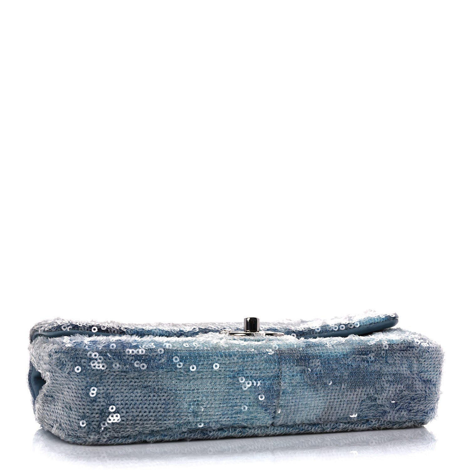 Chanel Sequin Mini Waterfall Flap Light Blue 3 of 10