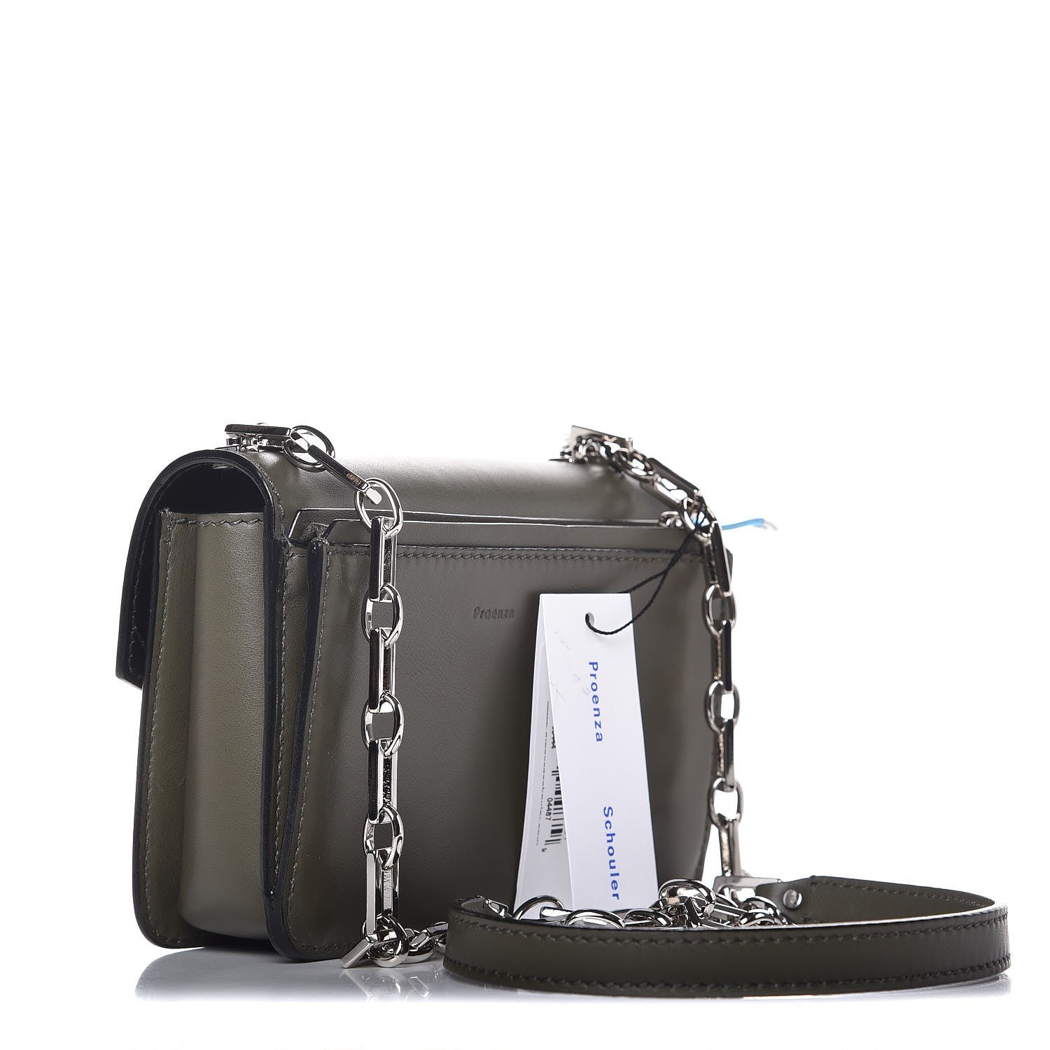 Proenza Schouler Smooth Calfskin Mini Hava Chain Crossbody Cypress 3 of 7