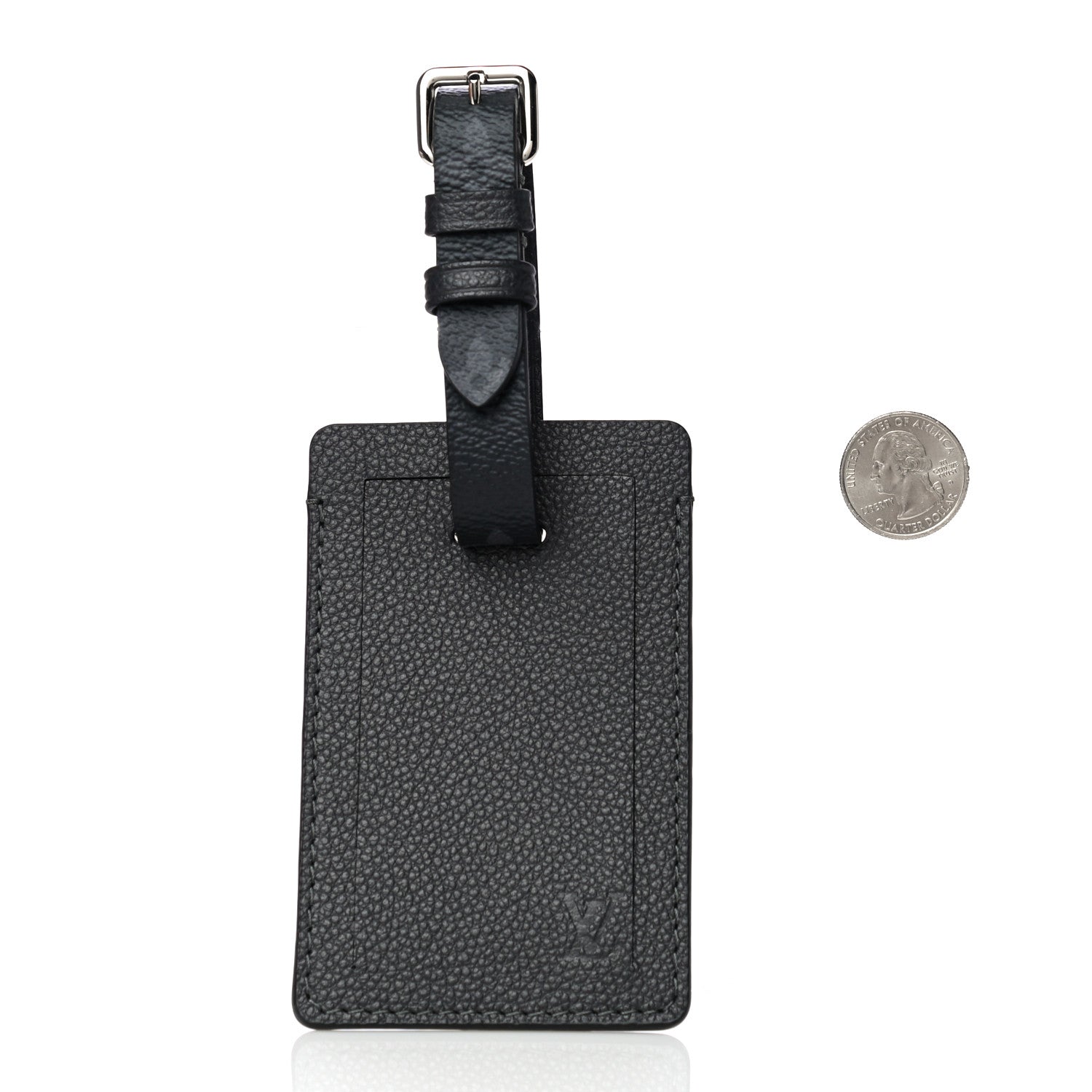 Louis Vuitton Calfskin Monogram Eclipse Luggage Tag 2 of 8