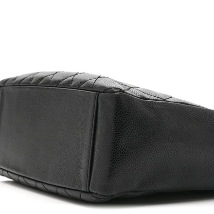 Chanel Caviar Quilted Petit Shopping Tote PST Black 10 of 10