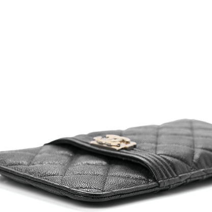 Chanel Caviar Quilted Boy iPhone Pouch Black 8 of 12