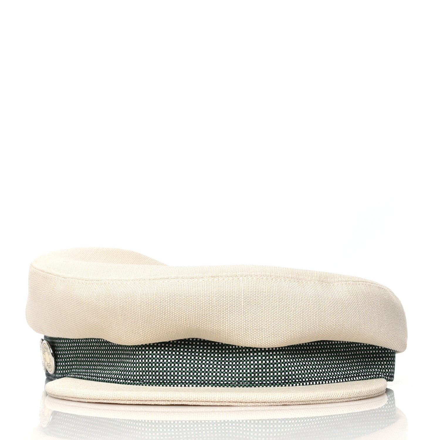 Hermes Toile De Chanvre Cavale Pop Hat 57 Ecru Marine 2 of 6