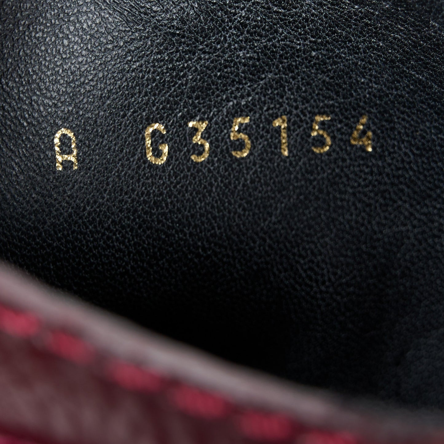 Shiny Calfskin Velvet Pearl Combat Short Boots 39 Burgundy