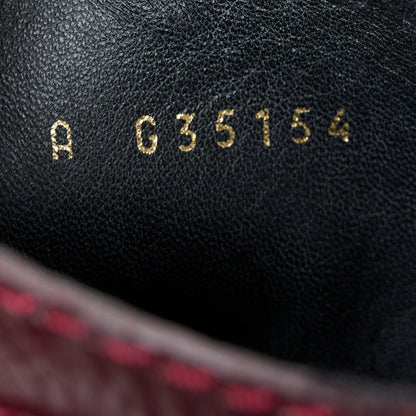 Chanel Shiny Calfskin Velvet Pearl Combat Short Boots 39 Burgundy 9 of 9