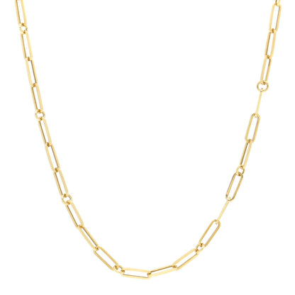 Roberto Coin 18K Yellow Gold Paper Clip Link Necklace 1 of 4