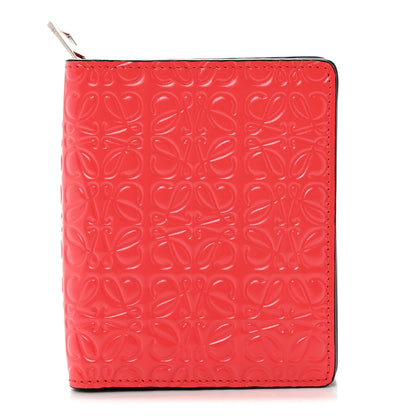 Loewe Calfskin Embossed Compact Zip Wallet Pomodoro 1 of 7