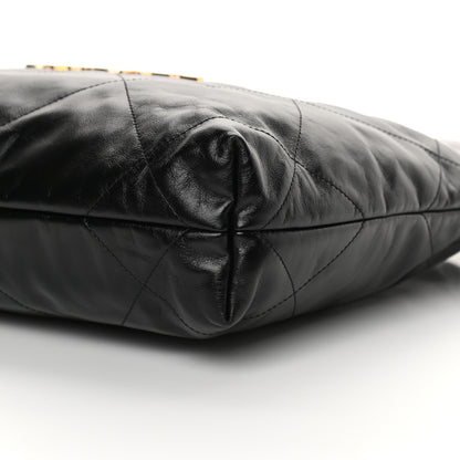 Chanel Shiny Calfskin Quilted Small Chanel 22 Black 11 of 11