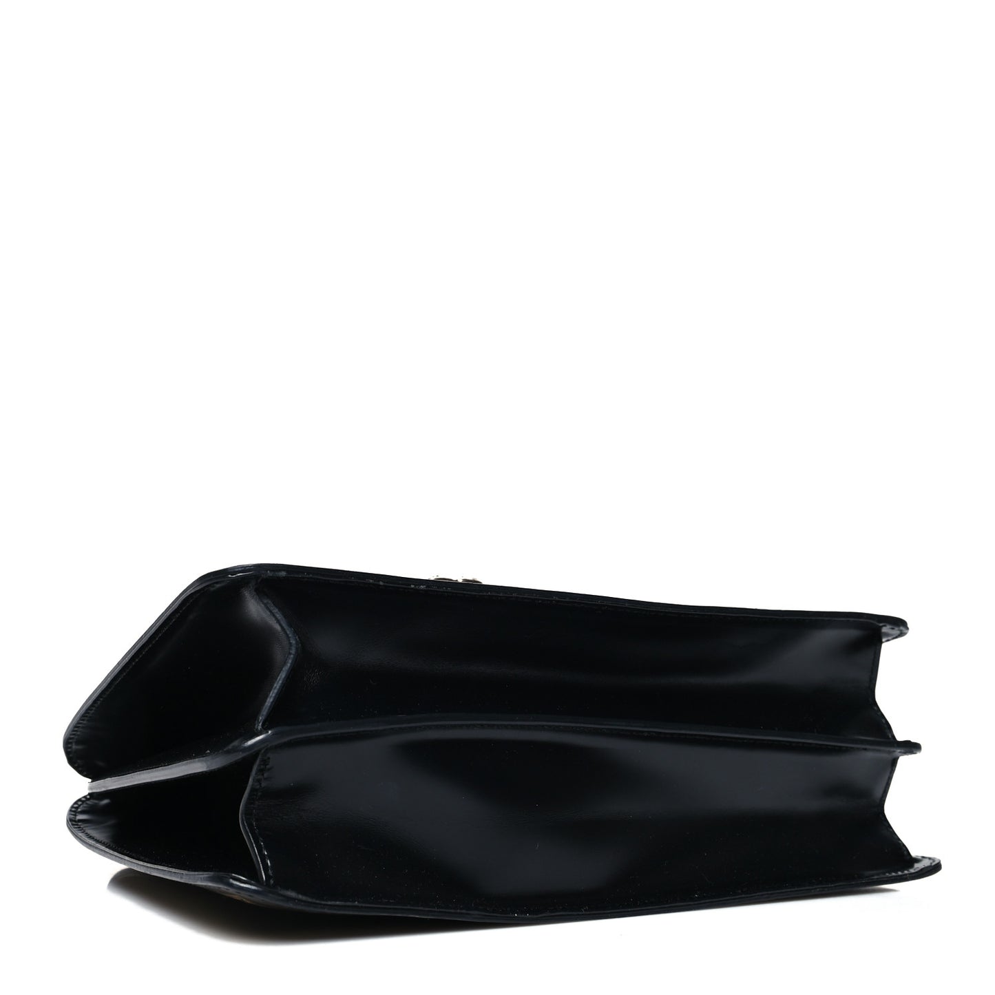 Calfskin Bamboo Medium Thiara Top Handle Bag Black