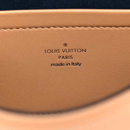 Louis Vuitton Lambskin Embossed Monogram Pochette Coussin Camel 6 of 10
