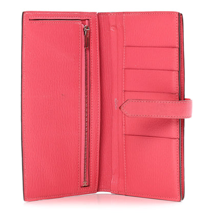 Hermes Chevre Mysore Bearn Gusset Wallet Rose Azalee 5 of 16
