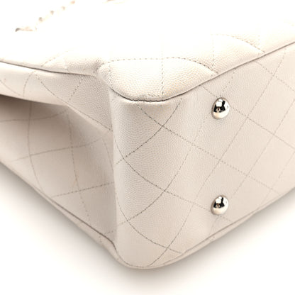 Chanel Caviar Quilted Large CC Shopping Tote Ivory 9 of 12