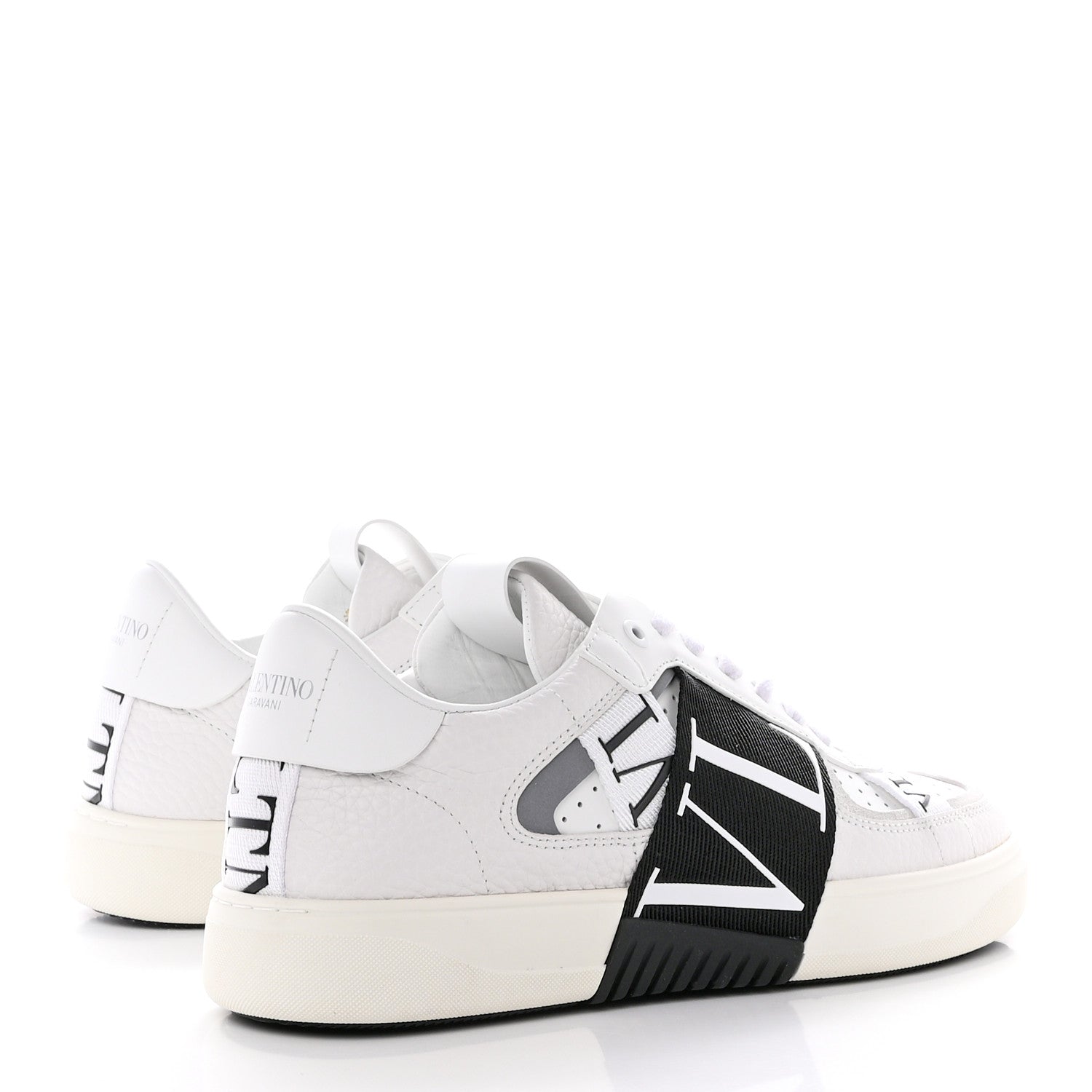 Valentino Garavani Calfskin Womens VL7N Sneakers 39.5 Black White 4 of 9