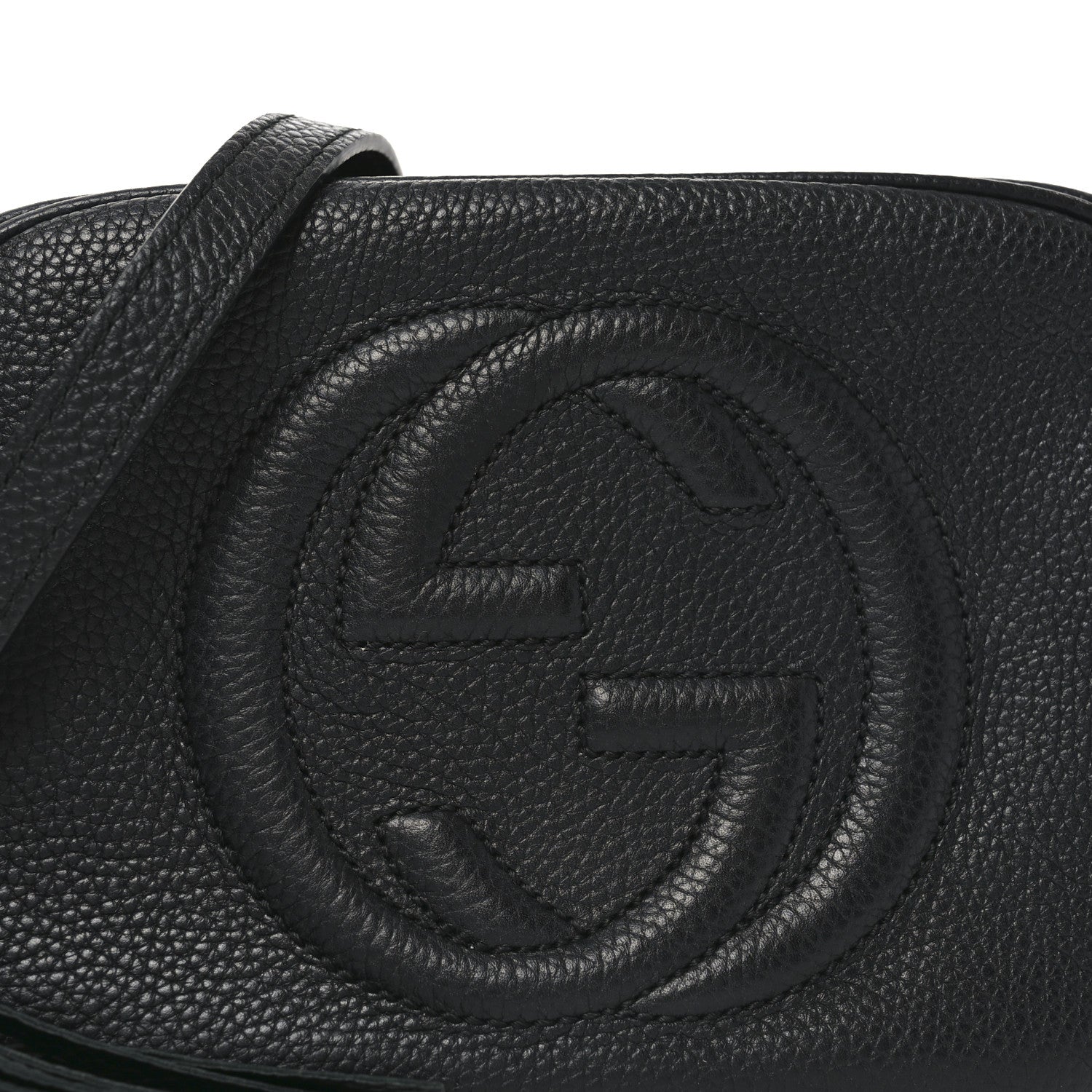 Gucci Pebbled Calfskin Small Soho Disco Bag Black 8 of 11