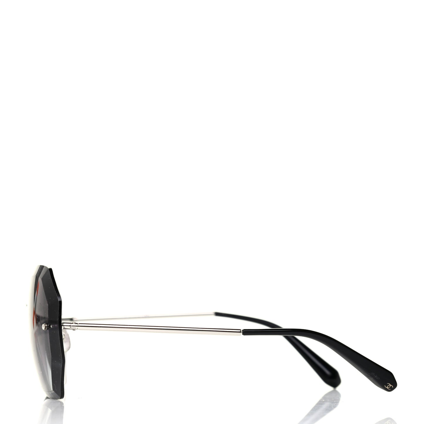 Metal Spring Round Sunglasses 4220 Silver