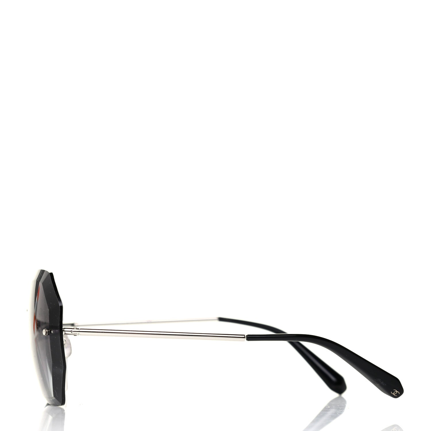 Chanel Metal Spring Round Sunglasses 4220 Silver 3 of 4