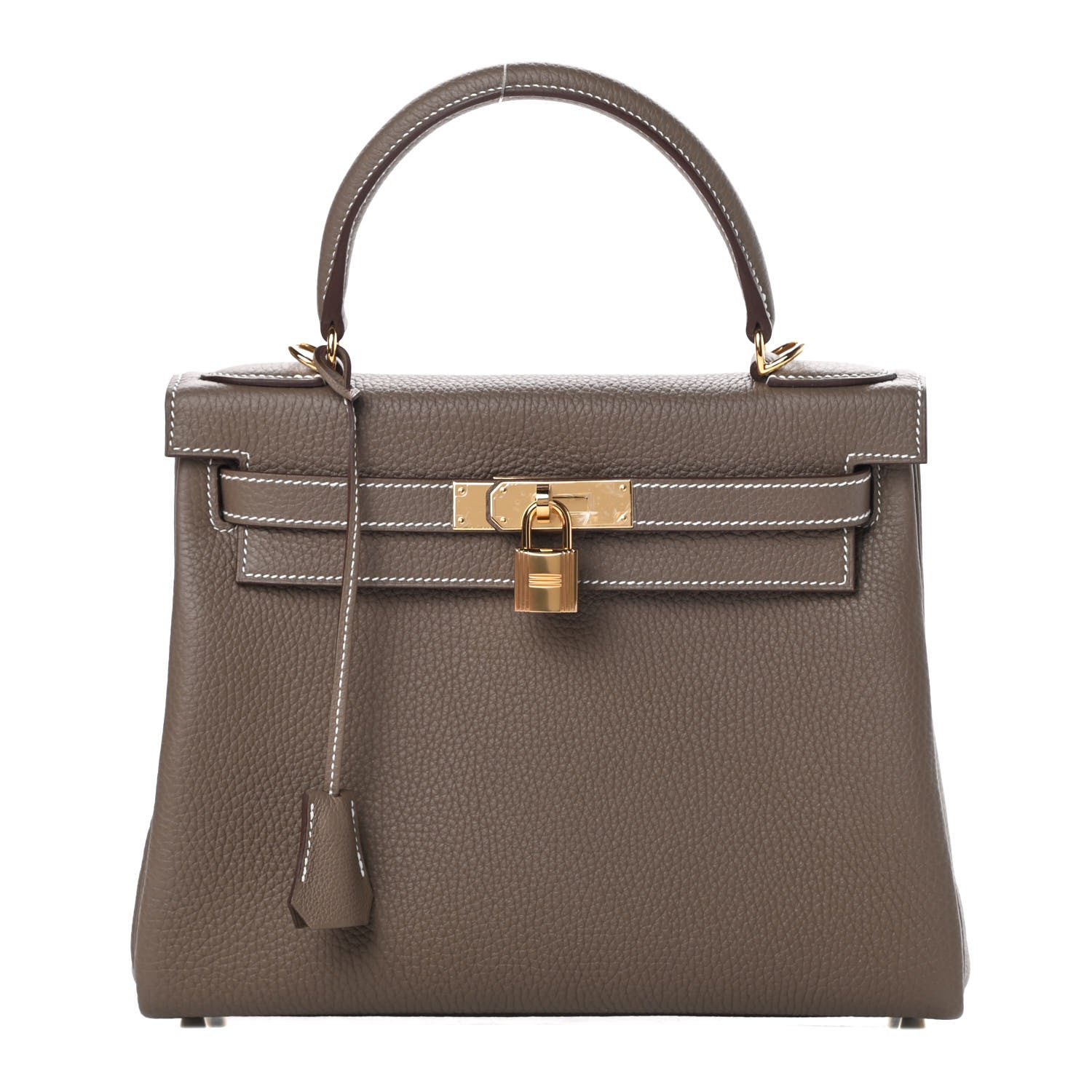 Hermes Taurillon Clemence Kelly Retourne 28 Etoupe 1 of 11