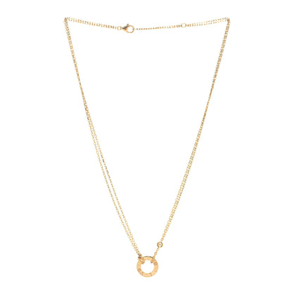 Cartier 18K Yellow Gold 2 Diamond LOVE Necklace 3 of 5
