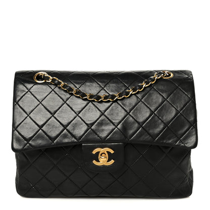Chanel Lambskin Quilted Medium Double Flap Black 1 of 12