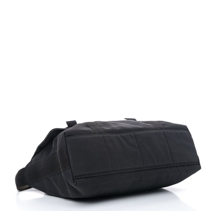Gucci Nylon Medium Double Buckle Flap Messenger Bag Black 3 of 7
