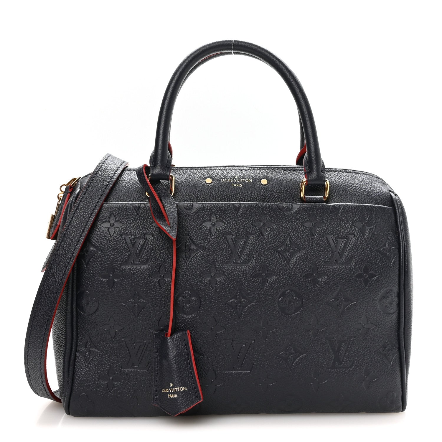 Louis Vuitton Empreinte Speedy Bandouliere 25 NM Marine Rouge 1 of 9