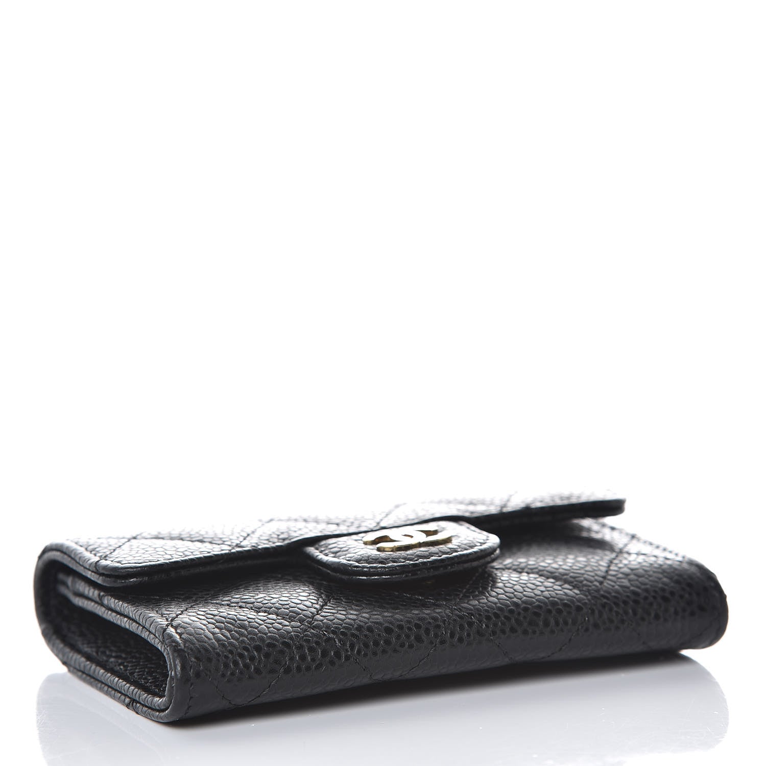 Chanel Caviar Quilted Flap Card Holder Black 3 of 7