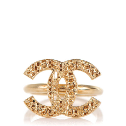 Chanel CC Logo Ring 6 Gold 1 of 4