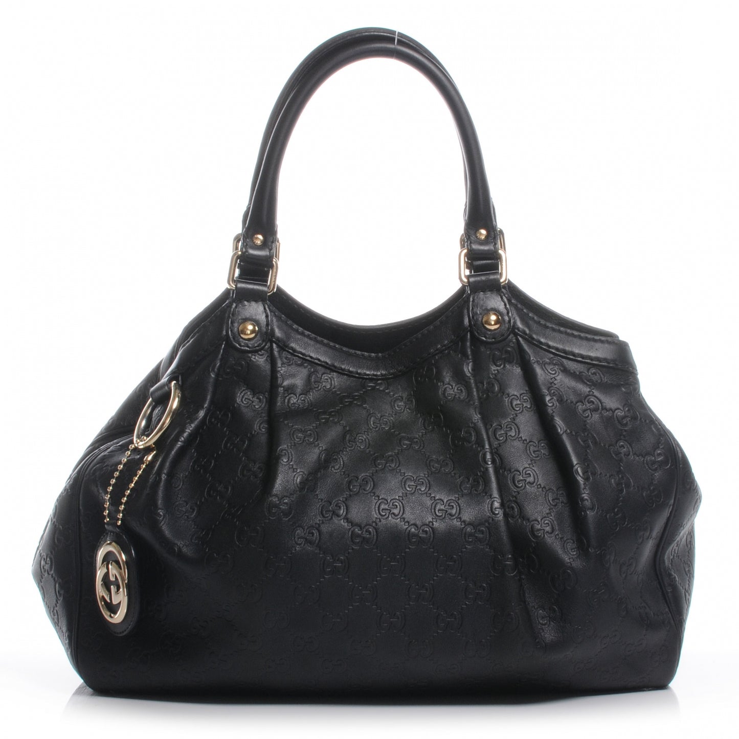 Guccissima Medium Sukey Tote Black