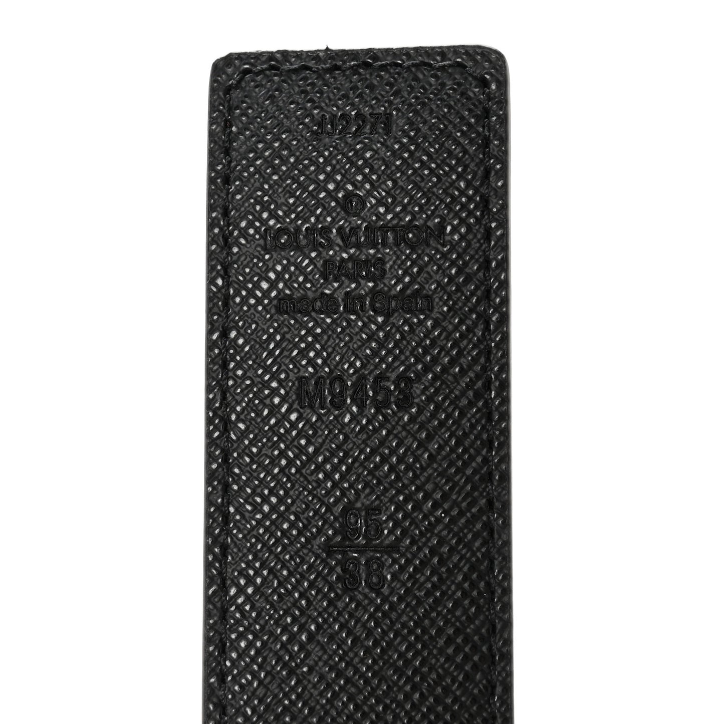 Calfskin Monogram 30mm LV Initiales Reversible Belt 95 38 Black