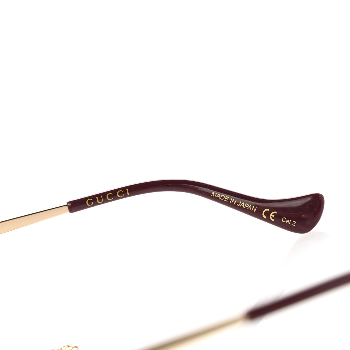 Metal Navigator Square Chain Sunglasses GG1089S Gold Pink
