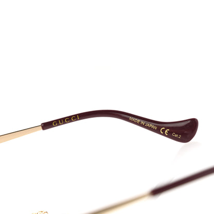 Gucci Metal Navigator Square Chain Sunglasses GG1089S Gold Pink 5 of 8