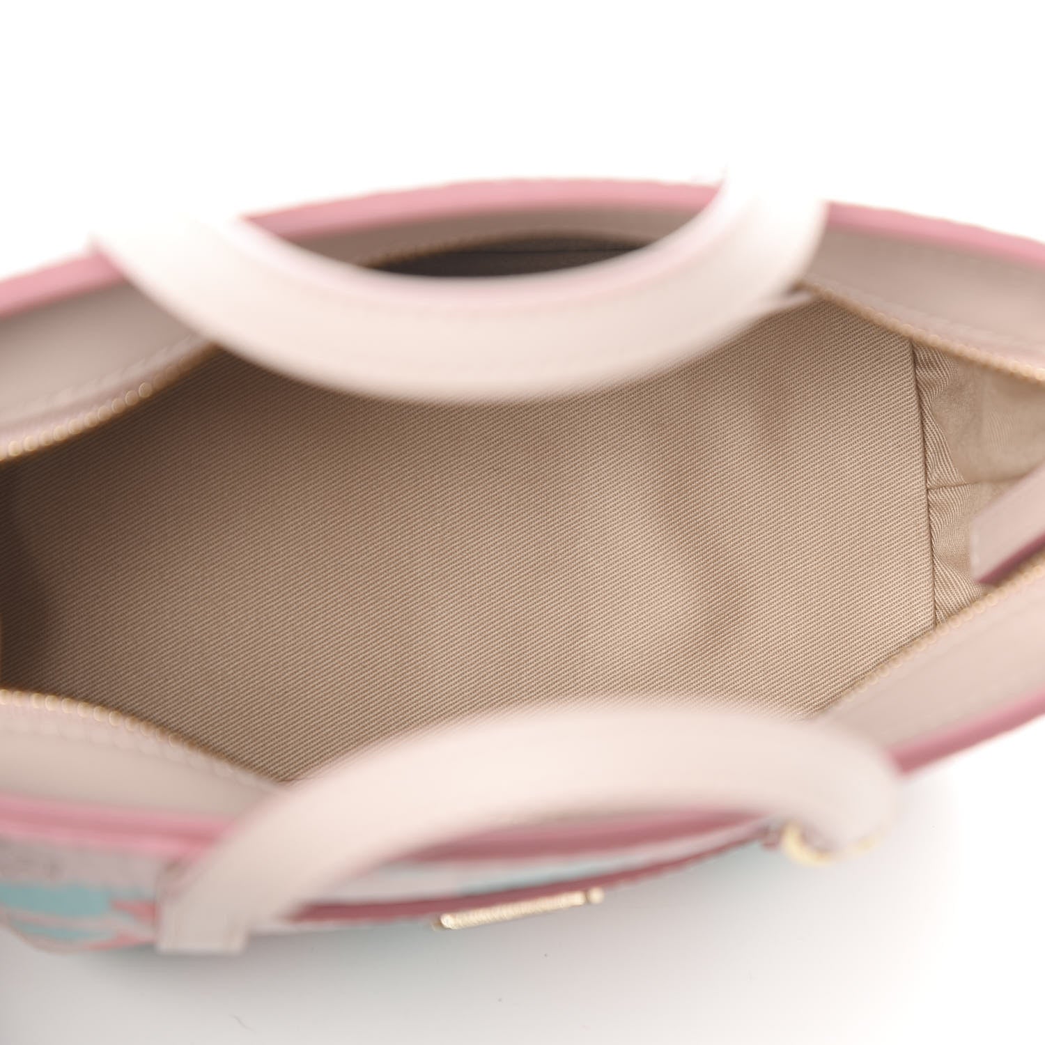MCM Visetos Mini Anya Top Zip Shopper Tote 5 of 9