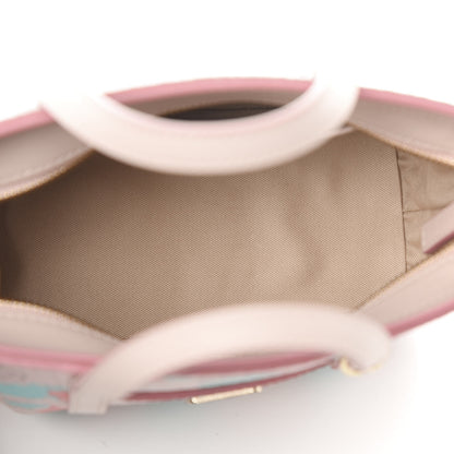 MCM Visetos Mini Anya Top Zip Shopper Tote 5 of 9