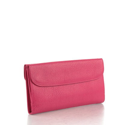 Miu Miu Goatskin Madras Flap Wallet Peonia 3 of 7